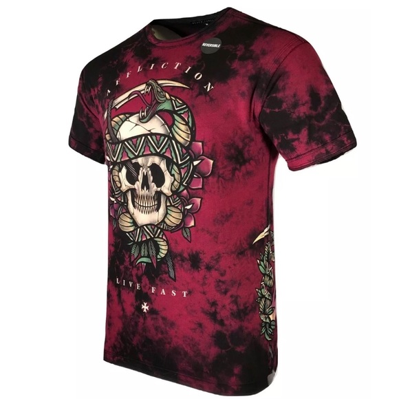 AFFLICTION Mens T-Shirt RIVERSIBL MEDUSA'S REVEN - Picture 6 of 8